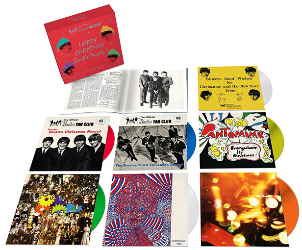 Coffret-collector-Beatles-Christmas-fan-club-vinyle-45T-tours-singles