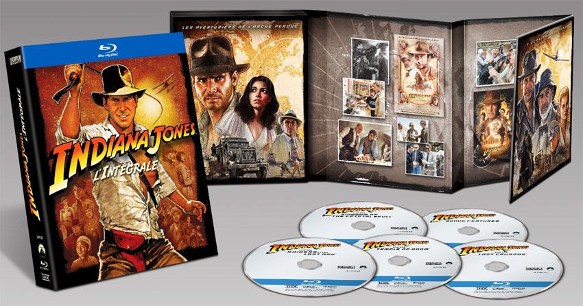 Indiana Jones coffret intégrale Blu-ray DVD édition collector