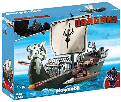 Playmobil-Dragons-9244-Drago-Vaisseau-Attaque-bateau-viking