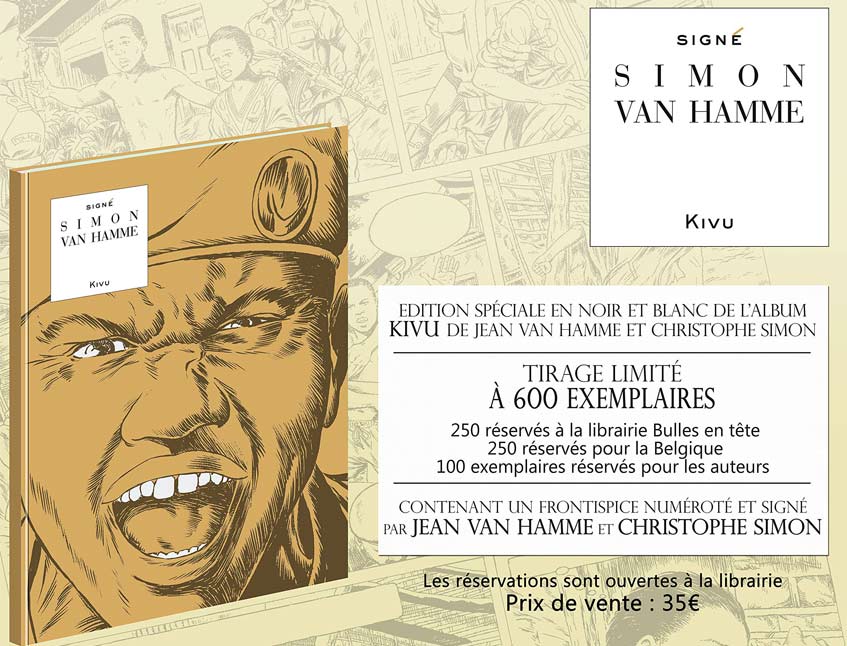 Bande-dessinee-BD-Van-Hamme-signe-dedicace-edition-limitee-Kivu