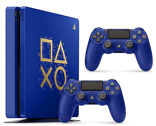 Console-ps4-edition-limitee-Bleu-Or-days-of-play-2018