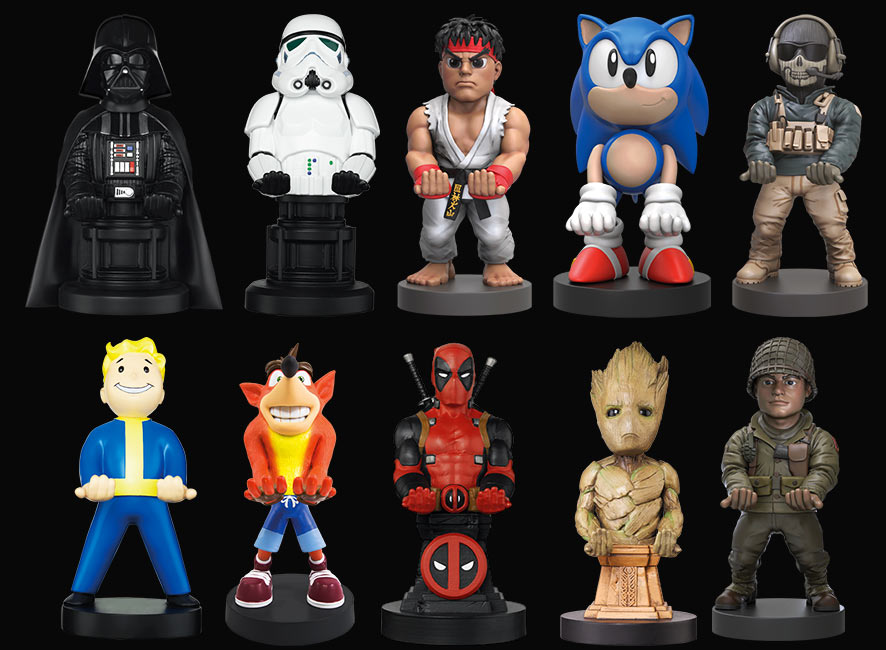 Top 20+ des figurines Cable Guy, les supports pour manettes, téléphones et  consoles qui rechargent