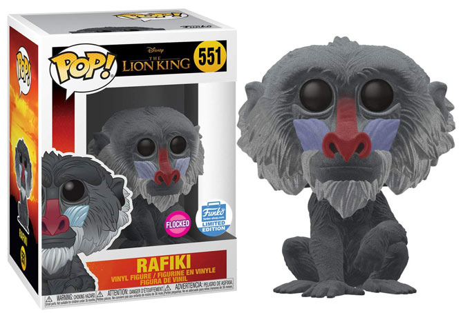 rafiki funko pop collection limited edition lion king roi lion