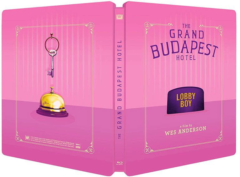 Grand budapest Hotel Steelbook collector Blu ray DVD