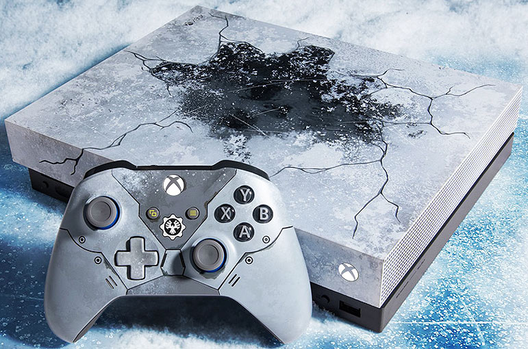 console Xbox One X edition collector Gears 5