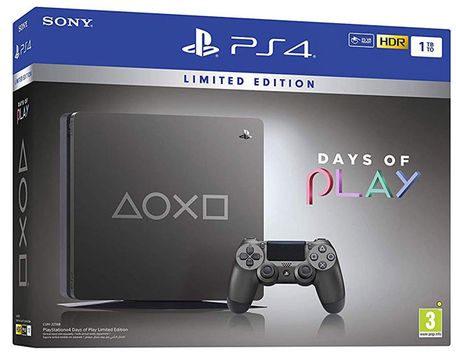 console playstation 4 limited edition days of play 1to hdr