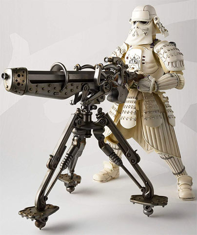 figurine collector star wars snow trooper samurai Bandai