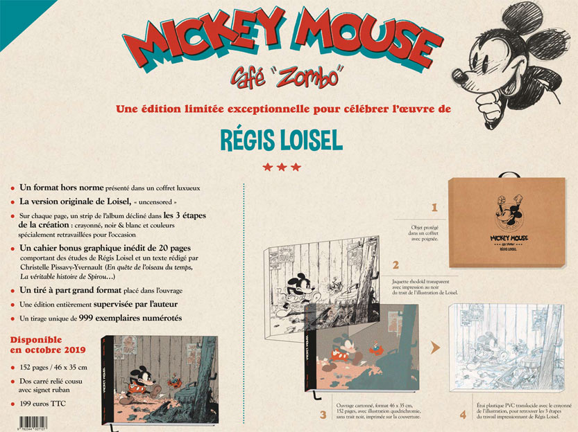 cafe zombo edition limitee luxe Loisel mickey mouse 2019