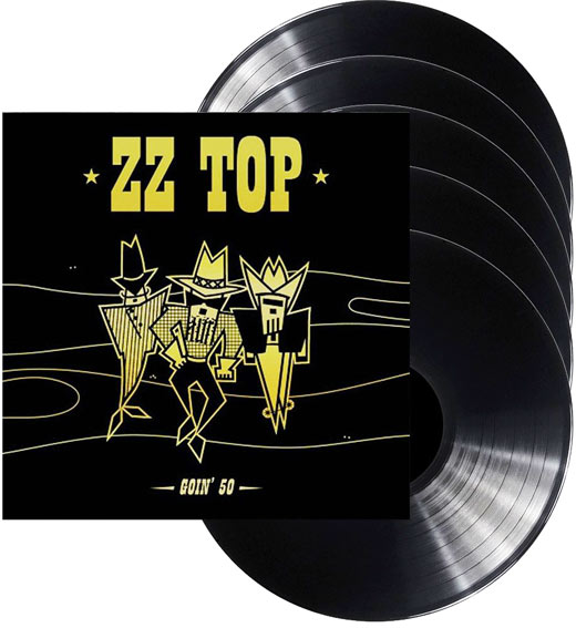 coffret zz top goin 50 coffret vinyle LP et CD 2019