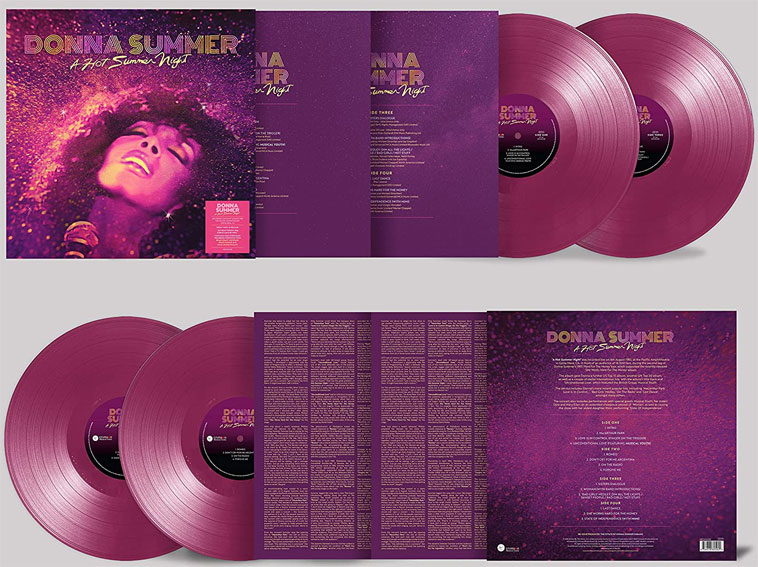 Donna summer double vinyle lp coloret violet Live hot summer night
