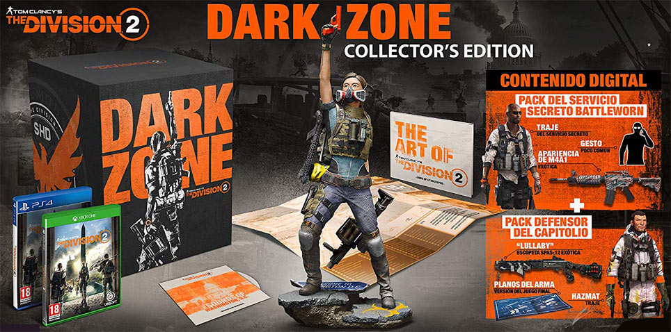Dark Zone edition collector division 2 PS4 Xbox One 2019