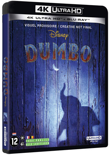 Dumbo tim burton Blu ray DVD 4K 2019