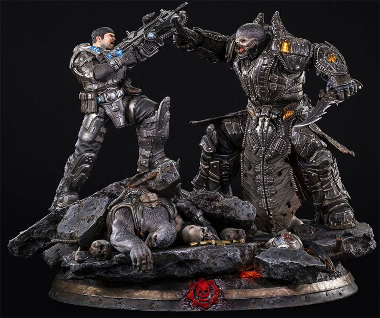 figurine collector Gears of War Marcus VS Genral RAAM