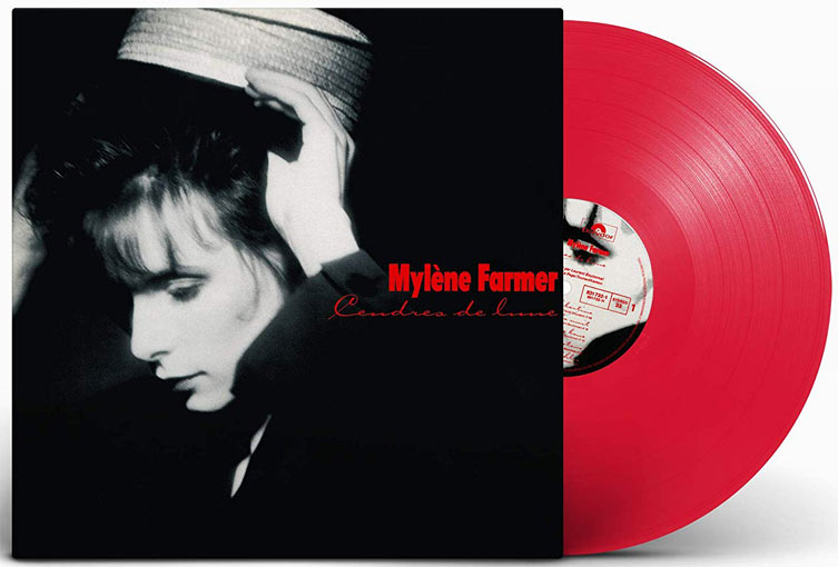 mylene farmer cendres de Lune vinyle edition limitee 2019 colore rouge