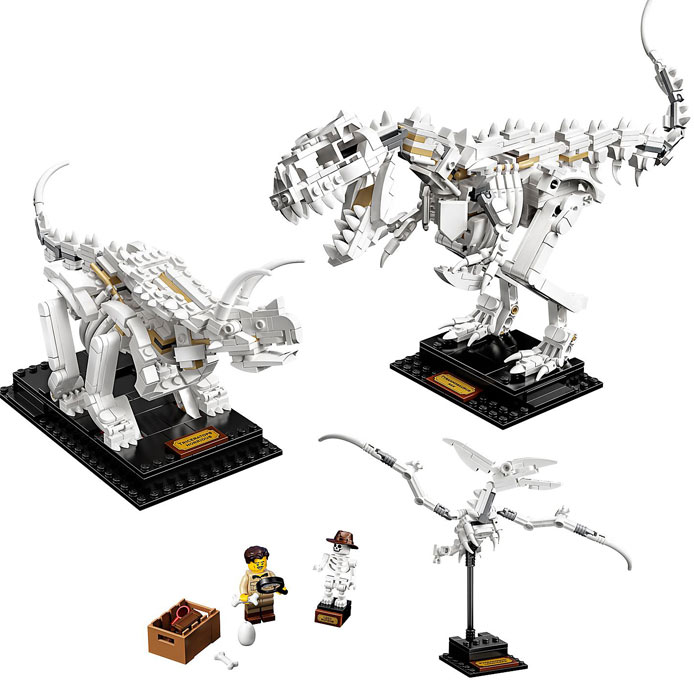 Lego Dinosaur Fossils T rex tryceratops 21320