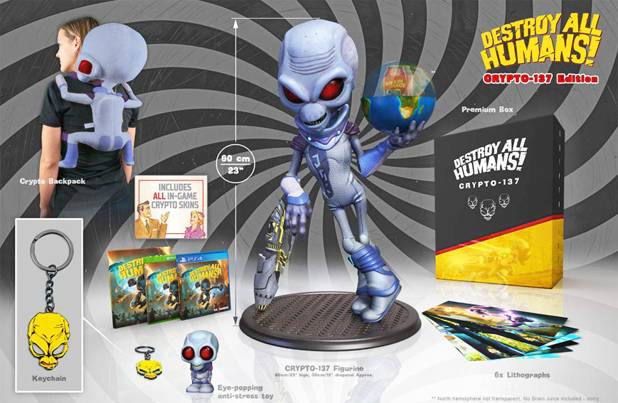 destroy all humans collector Crypto edition figurine statue