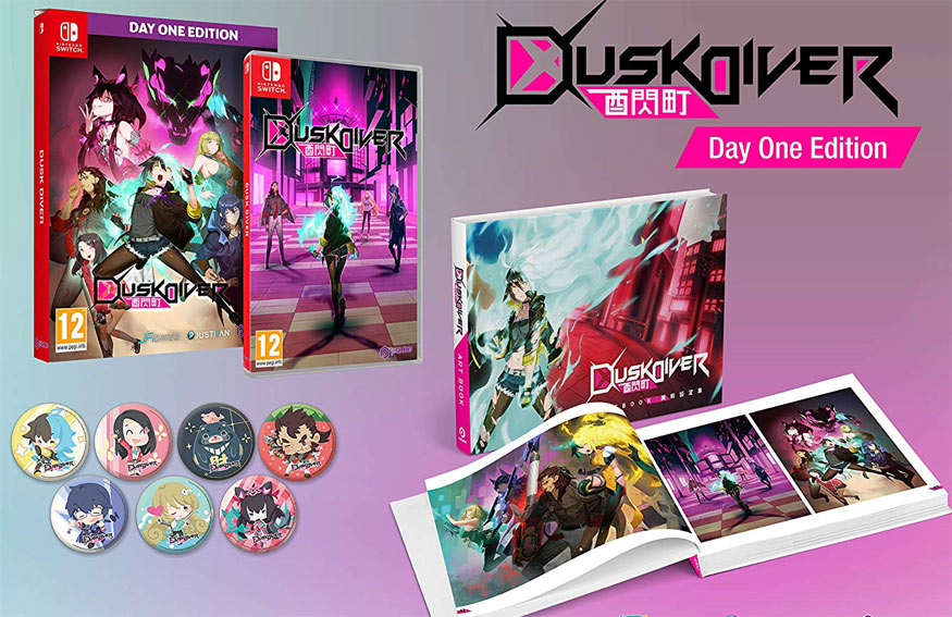 Dusk diver edition collector Artboook nintendo switch day one