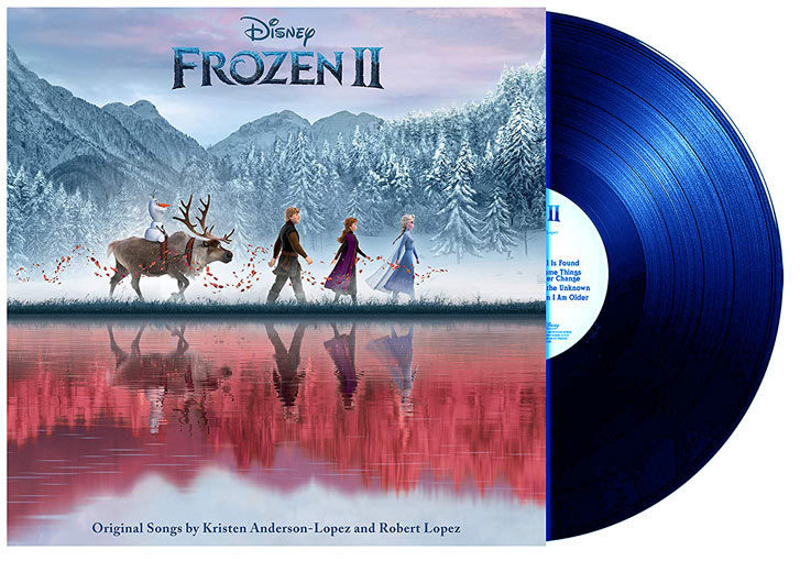 frozen 2 edition vinyle colore bleu glace LP vinyl ost soundtrack bande originale