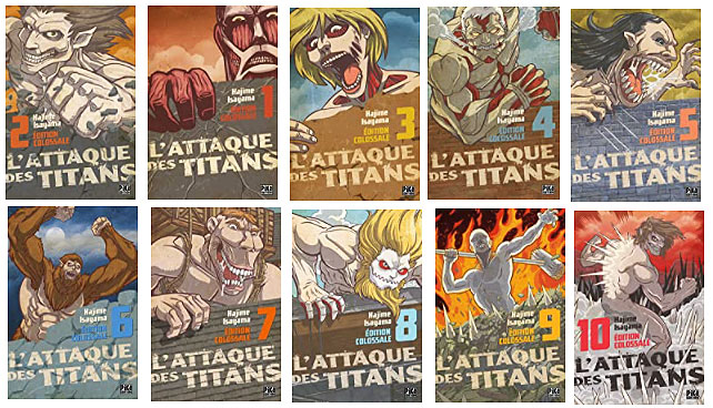 collection complete edition colossale attaque des titans collector