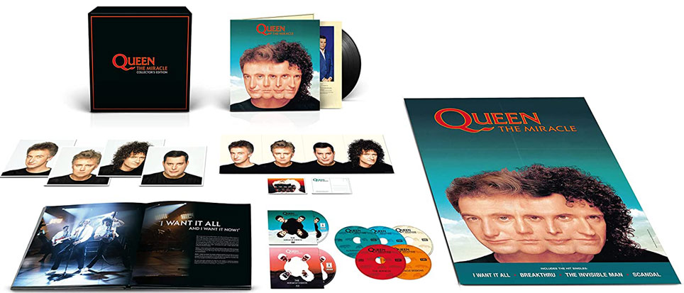 Queen The Miracle coffret collector edition limite cd vinyl bluray 2022 LP