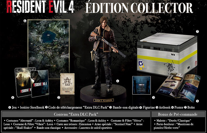Resident evil 4 edition collector coffret box ps4 ps5 xbox