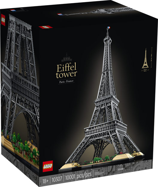 tour eiffel lego eiffel tower 10307 edition collector limitee 2022