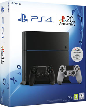 playstation 4 20eme anniversaire Une Playstation 4 Grise 20 Anniversaire Ps4 Edition Limitee playstation 4 20eme anniversaire
