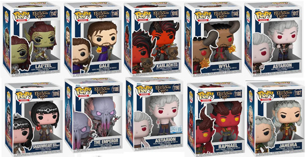 Collection figurine funko pop Baldur gate 3 collector
