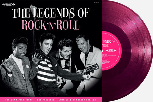 The-Legends-Of-Rock-N-Roll--Vinyle-Rose-edition-limitee-180-Grammes