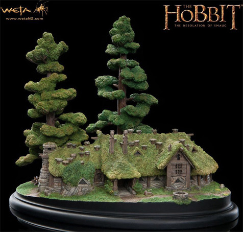 Figurine collector maison Hobbit édition limitée numérotée Figurine-miniature-le-Hobbit-edition-limitee-numerotee-Weta-Smaug