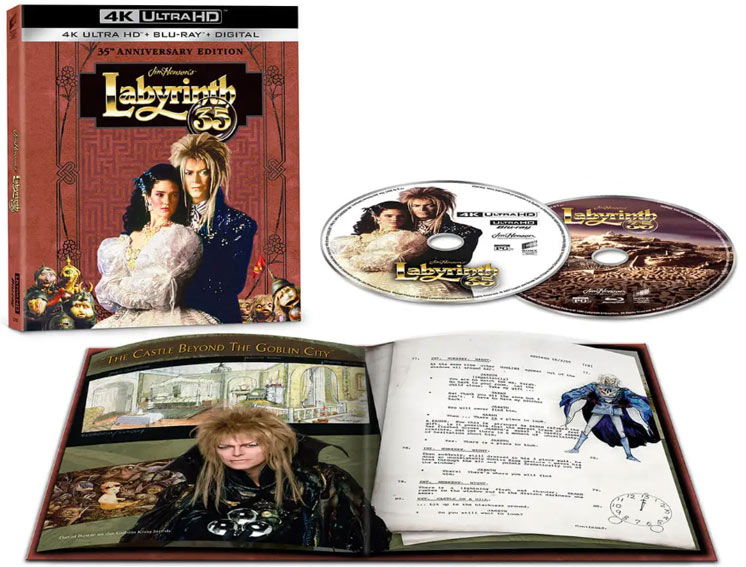 labyrinthe david bowie coffret Bluray 4K Ultra HD UHD 35th anniversary 2021