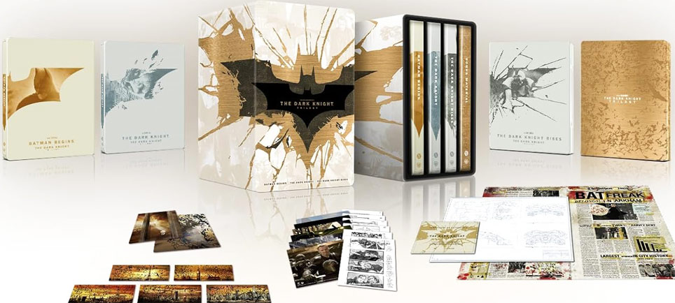 The dark knight batman trilogie steelbook bluray 4k nolan 2025