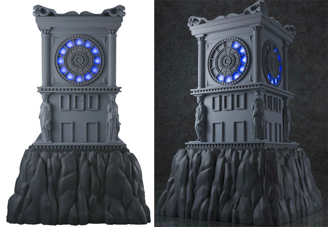 diorama myth cloth saint seiya horloge santuaire