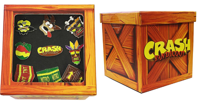 Coffret-pins-Collection-Crash-Bandicoot-collector-pins