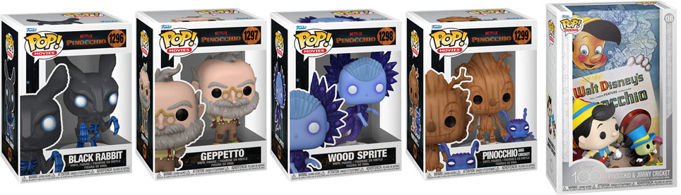 collection de figurines funko pinocchio