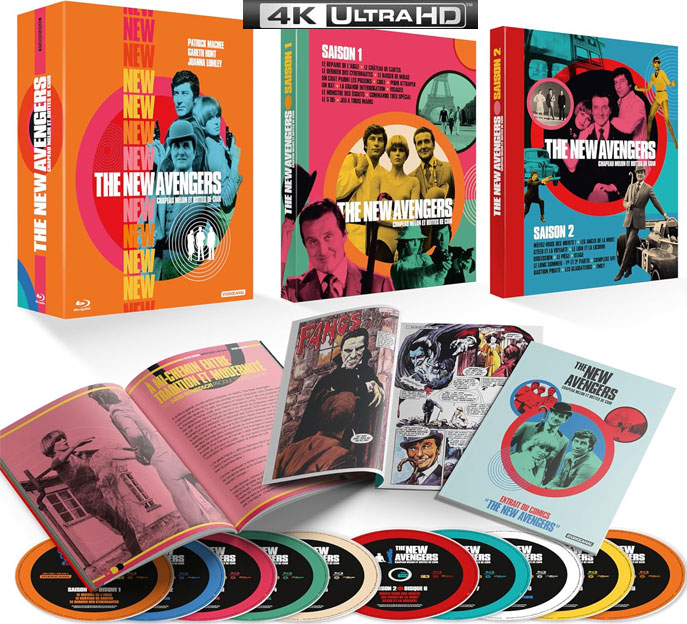 Chapeau melon bottes de cuir serie coffret integrale bluray 4K new avengers