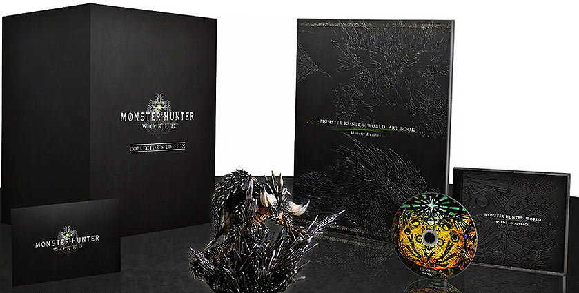 Monster Hunter World 2018 édition collector PS4 Xbox PC Monster-Hunter-World-edition-collector-coffret figurine