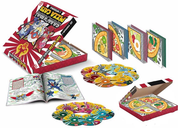 Samouraï Pizza Cats coffret collector Pizza édition limitée DVD samourai-pizza-cats-integrale-edition-collector-DVD-coffret-pizza
