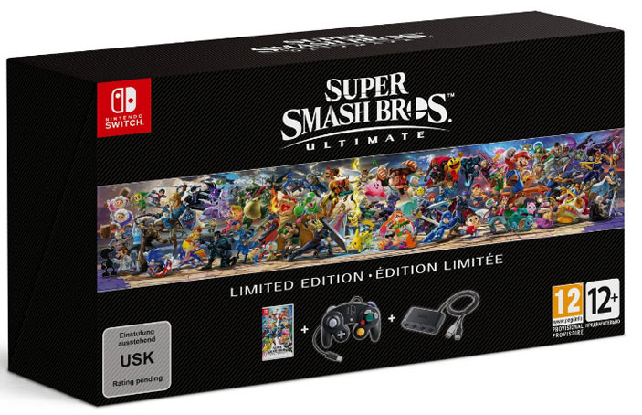Super Smash Bros Ultimate édition collector manette console switch super-smash-bros-ultimate-edition-collector-limitee-nintendo-switch