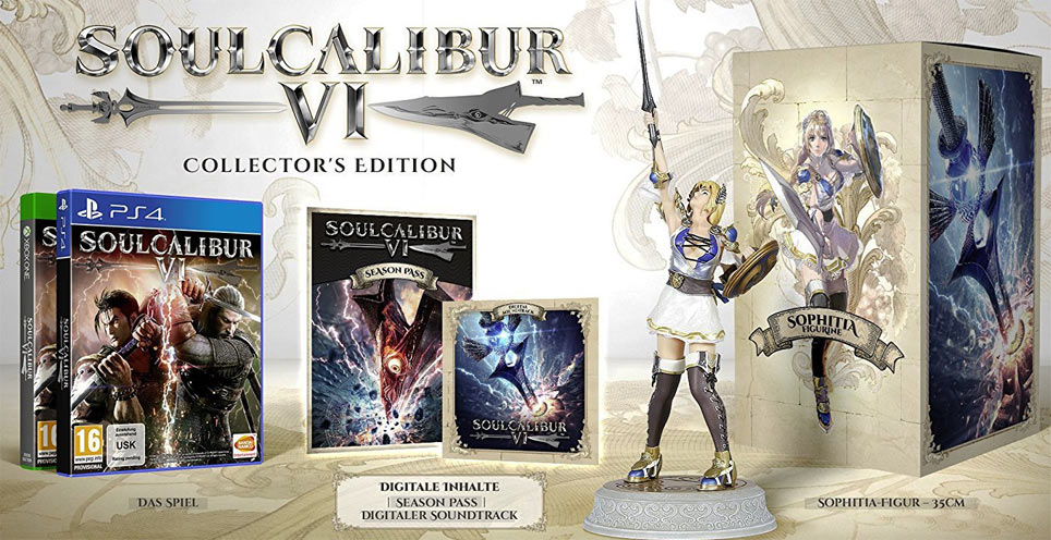 Soul Calibur 6 Coffret collector figurien précommande PS4 Xbox Soul-Calibur-VI-edition-collector-coffret-figurine-PS4-Xbox