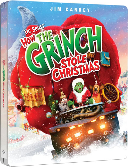 Jim Carrey Grinch steelbook collector Bluray 4K Ultra HD