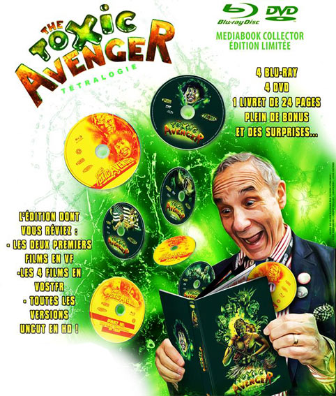 The toxic Avenger Coffret collector édition limitée Blu-ray DVD toxic-avenger-coffret-Blu-ray-DVD-edition-collector-limitee
