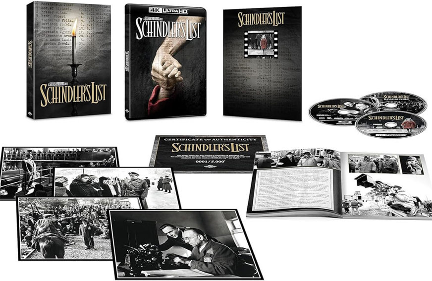 coffret collector la liste schindler bluray 4k ultra hd