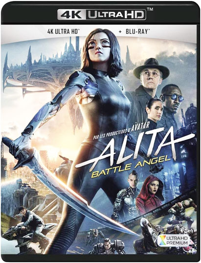 Alita battle angel film gumn en promo bluray 4K ultra hd