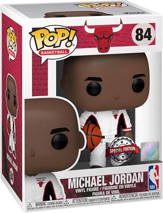 Michael jordan bulls white warmup fuigurine funko