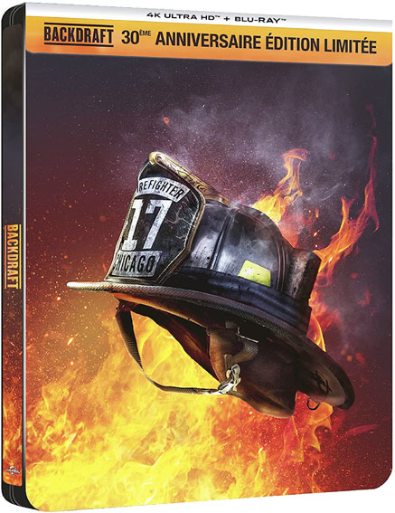 Le film Backdraft en Steelbook Collector Blu-ray 4K Ultra HD UHD 30 anniversaire 2021 backdraft steelbook collector Blu ray 4K Ultra HD edition limitee 30