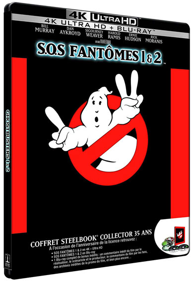 Coffret steelbook collector 4k sos fantomes ghostbusters