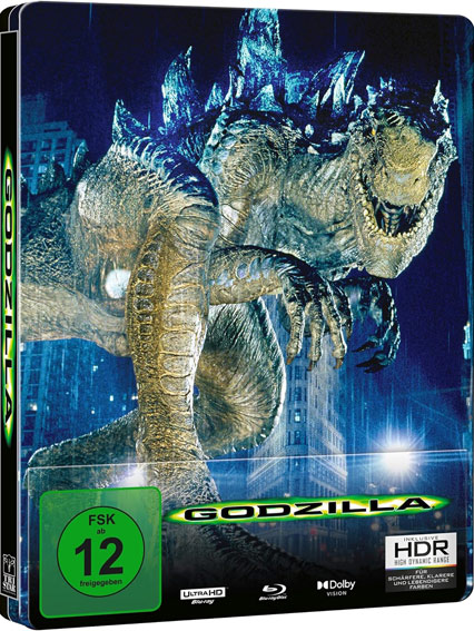 Godzilla steelbook collector bluray 4k ultra hd edition 2024 film roland emmerich