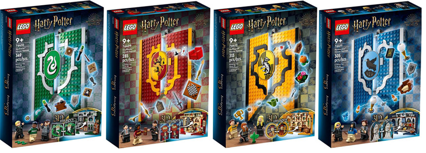 Les blasons lego Harry potter