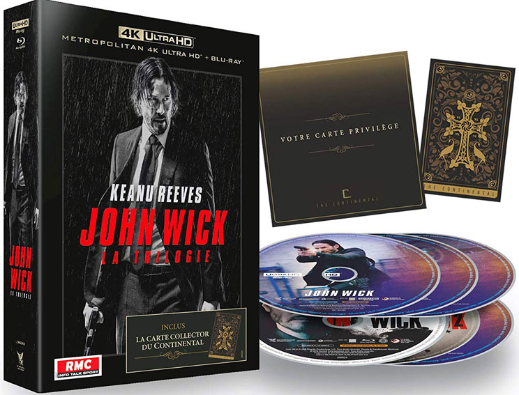 john wick coffret integrale 4k